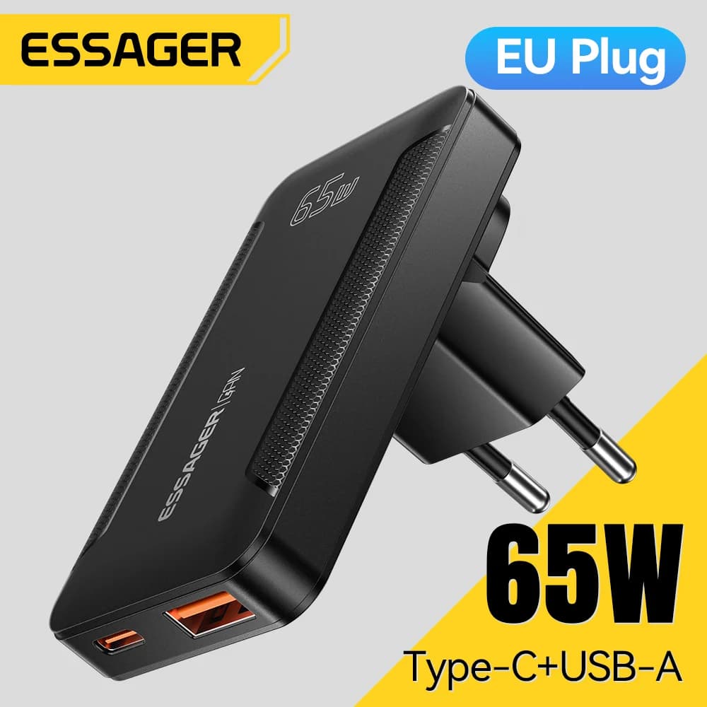 Ultratunn 65W GaN-reseladdare med PD 3.0