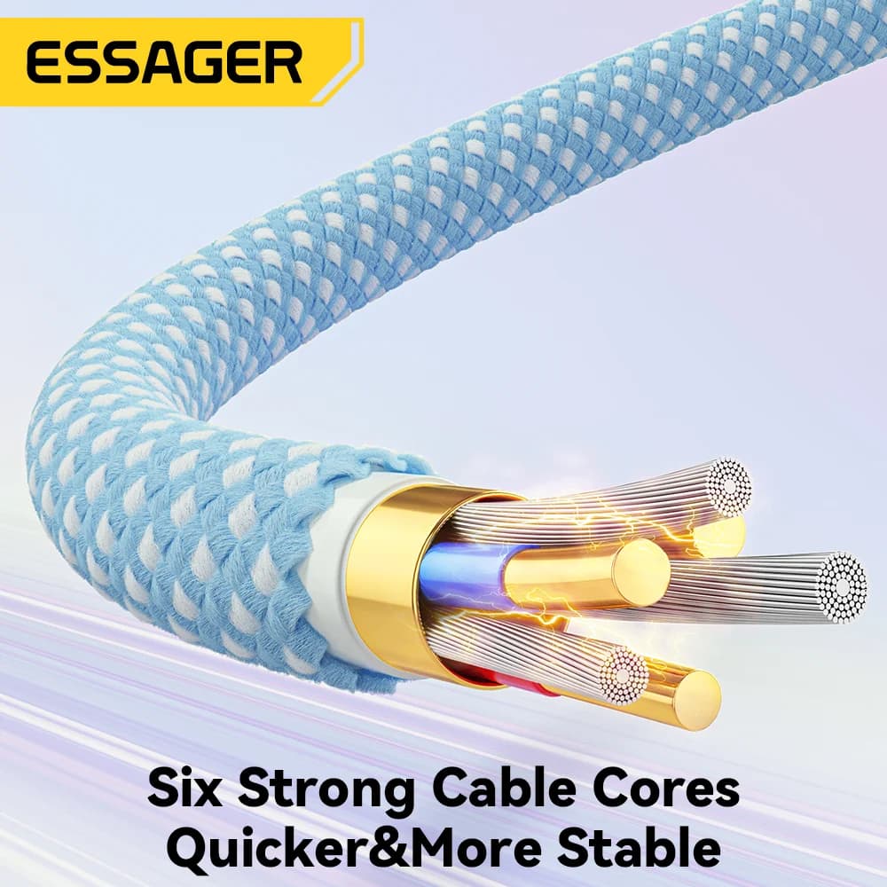 100W USB-C till USB-C Kabel, 5A PD Snabbladdning