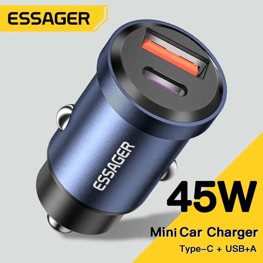 30W USB-C biladapter, Quick Charge 4.0