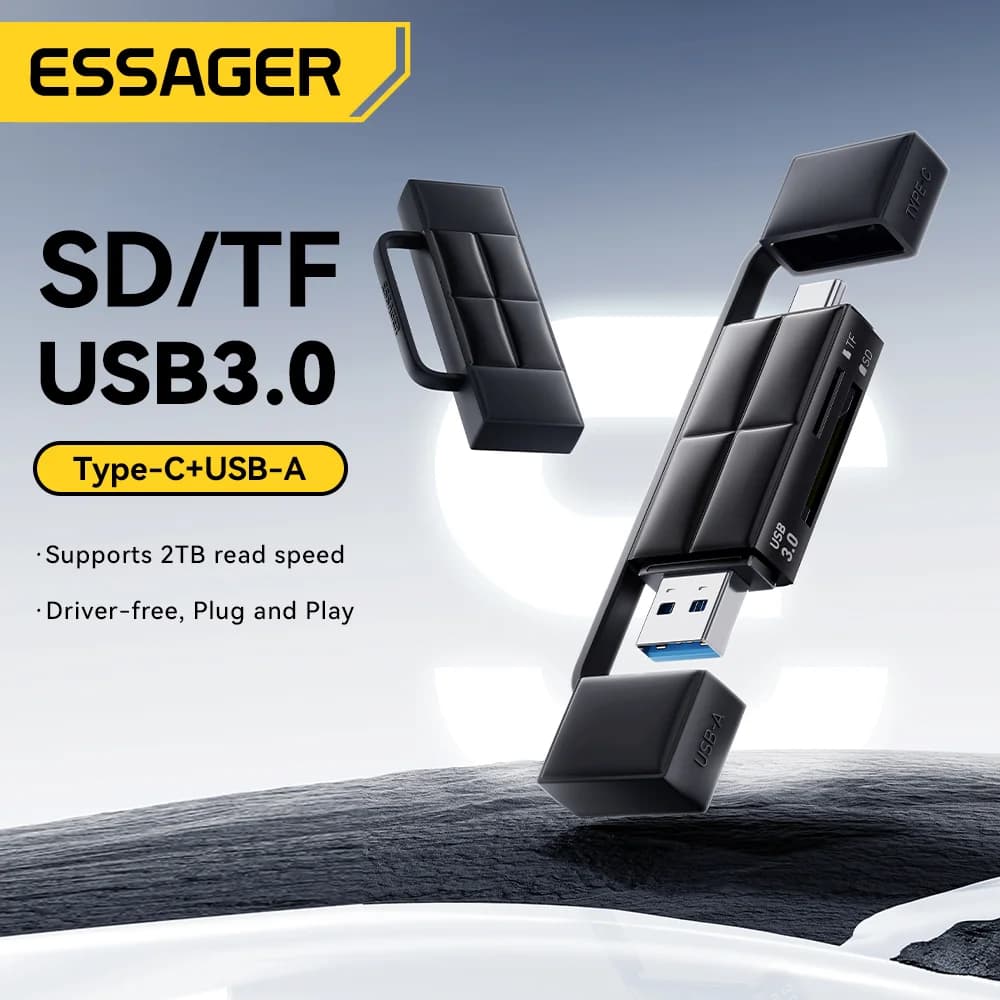 USB 3.0 och Type-C SD/Micro SD-kortläsare