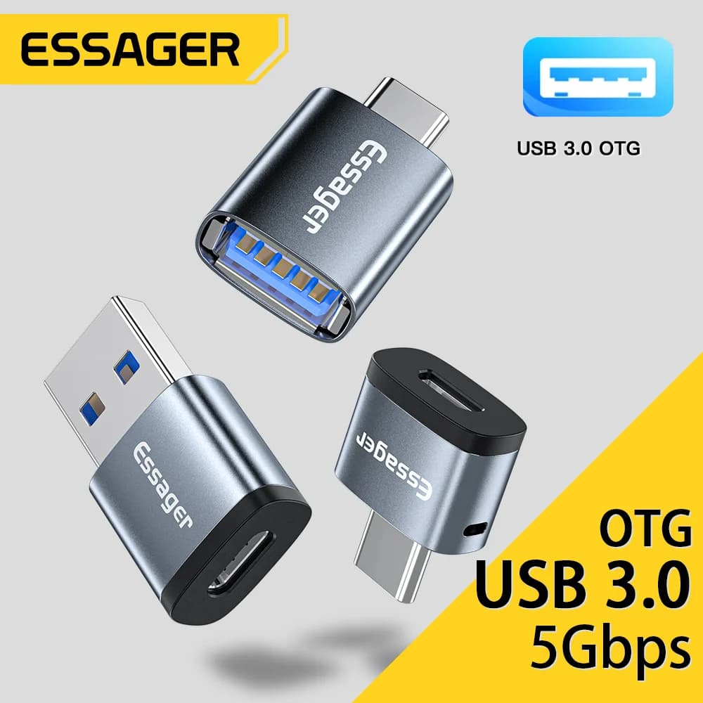 USB Type-C till USB 3.0 honkontakt OTG-adapter