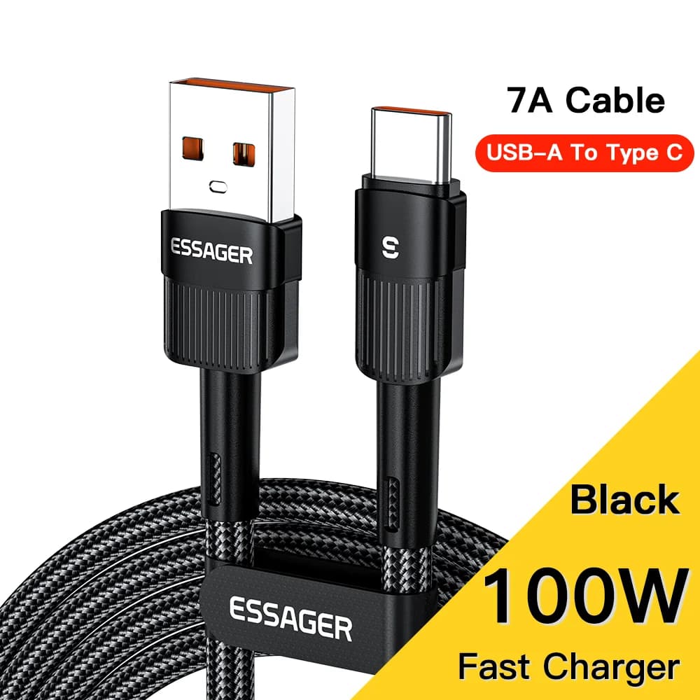 100W USB-C till USB-C snabb laddningskabel 3m