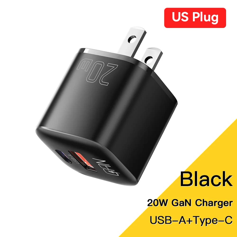 20W GaN USB-C PD-snabbladdare