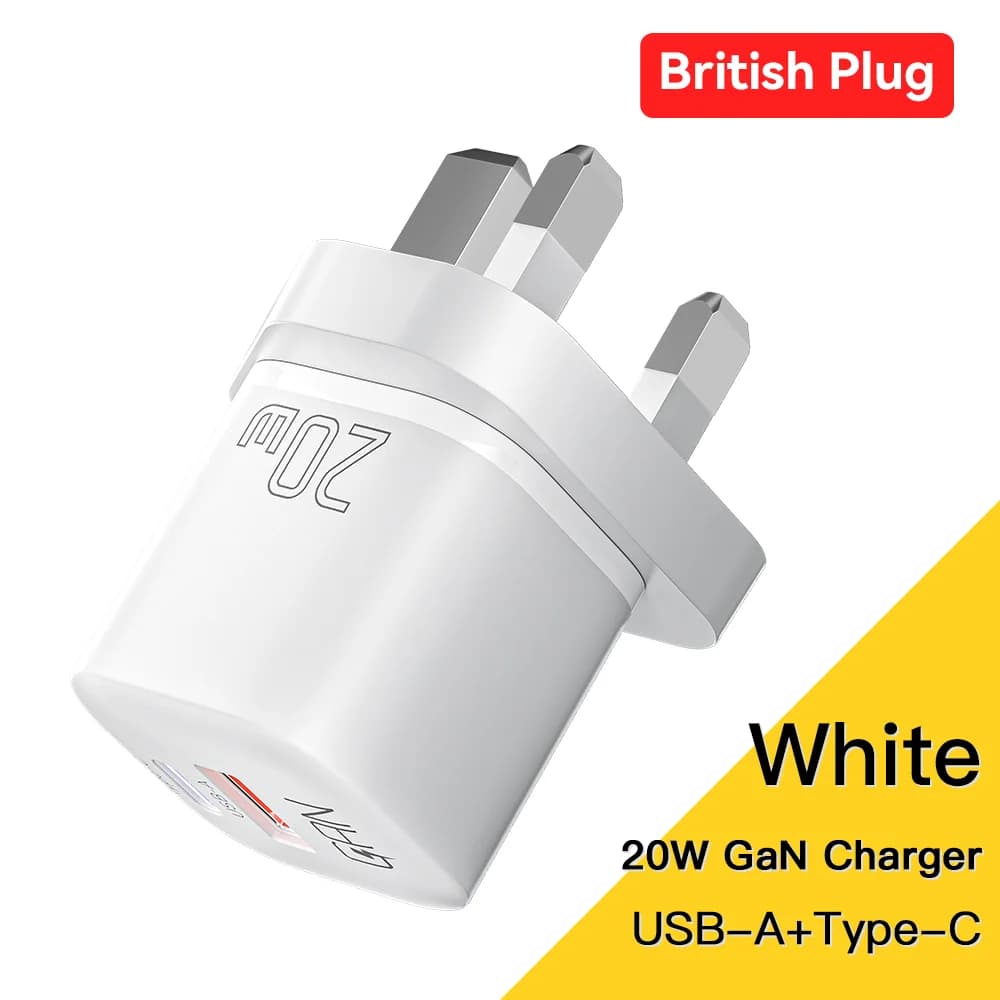 20W GaN USB-C PD-snabbladdare