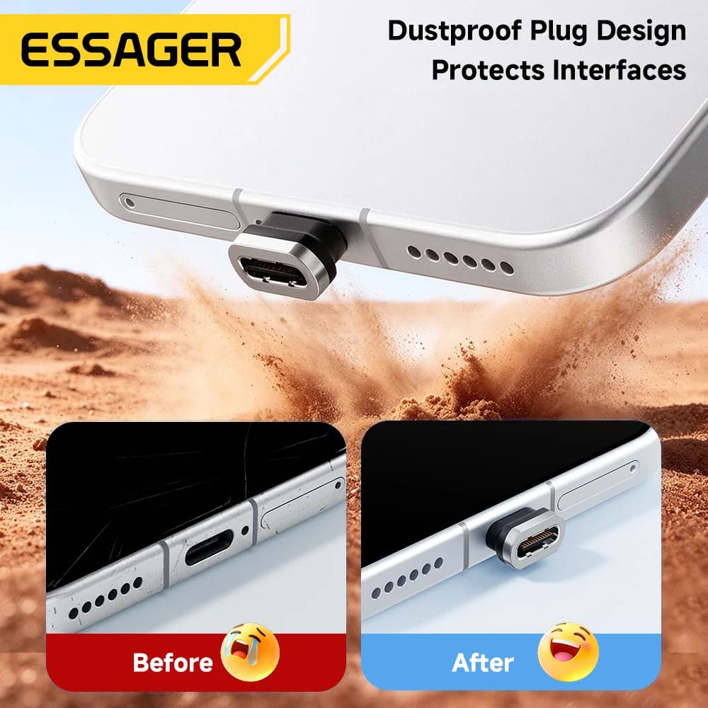 100W 7A Magnetisk USB-C Snabbladdningskabel